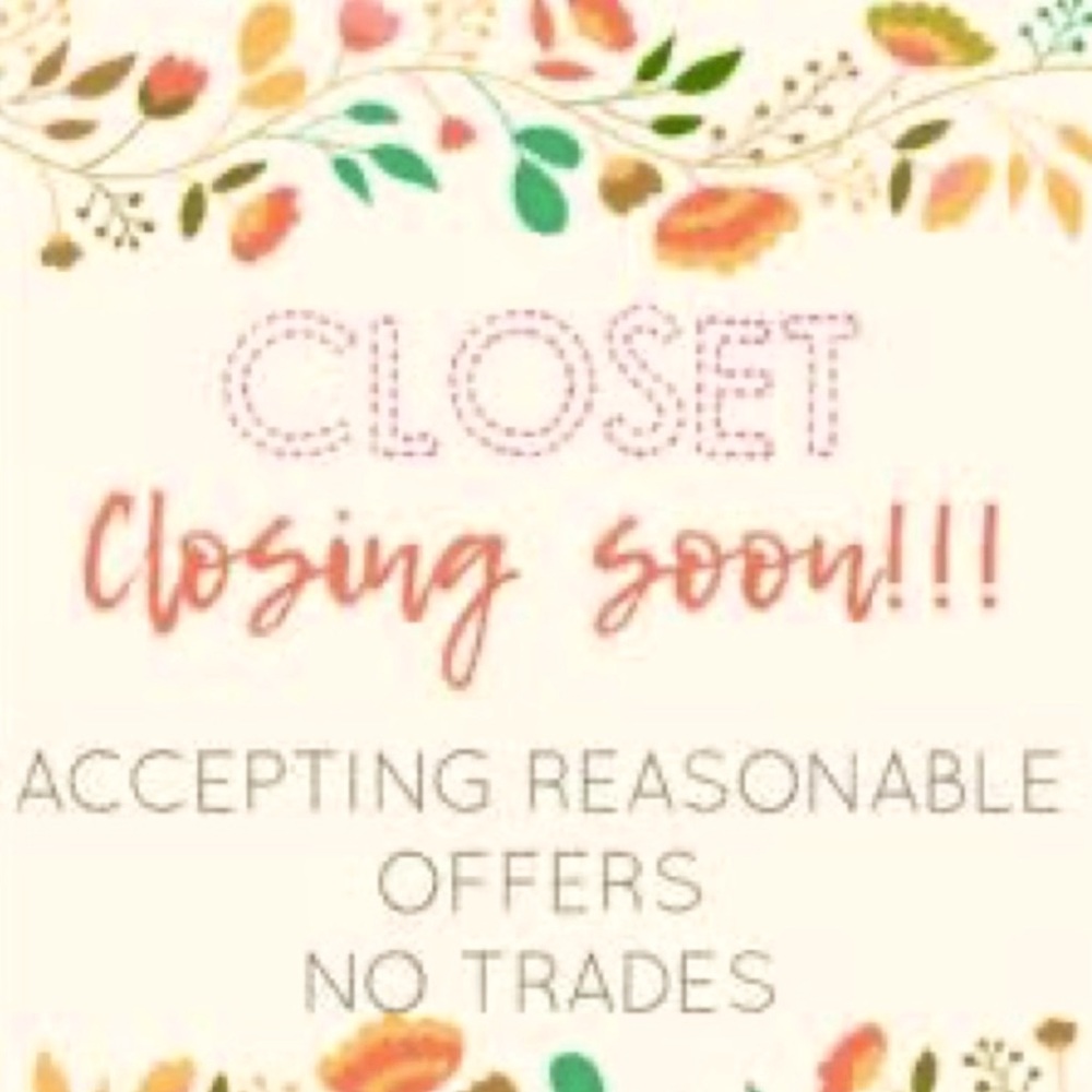 Shop closing!